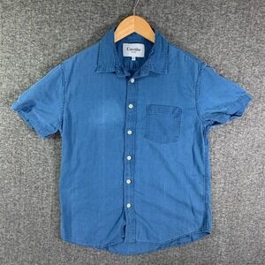 Corridor Shirt Men Medium Blue Short Sleeve Preppy Modern